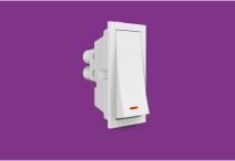10 Amp 1 Way Switch 1M(IND) (Mirchi) (V1004) – V-Five Series | Vinayak Electricals